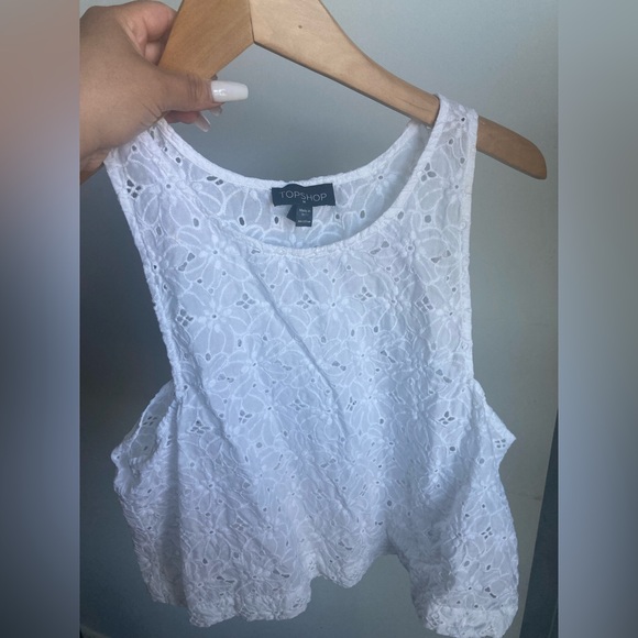 Topshop Tops - Topshop white crop